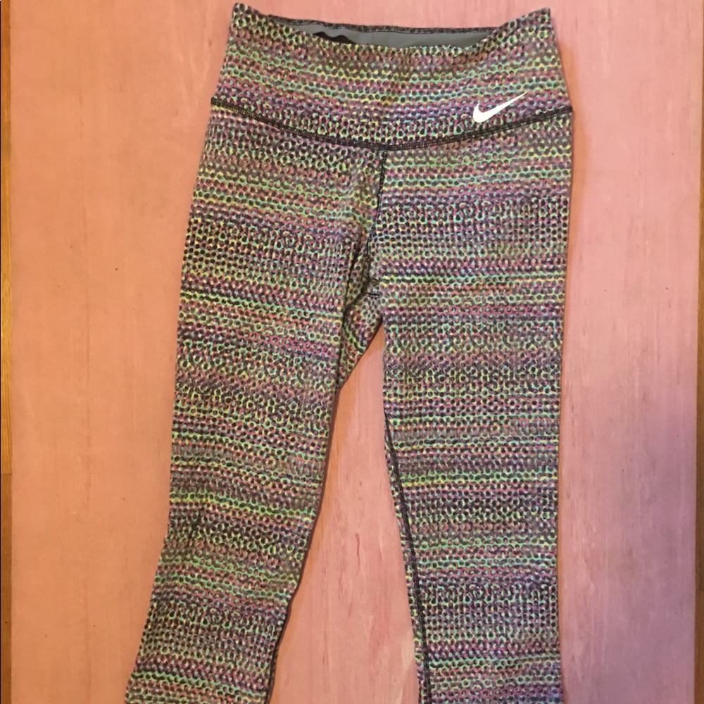 Multicolor Nike Dry Fit Capris